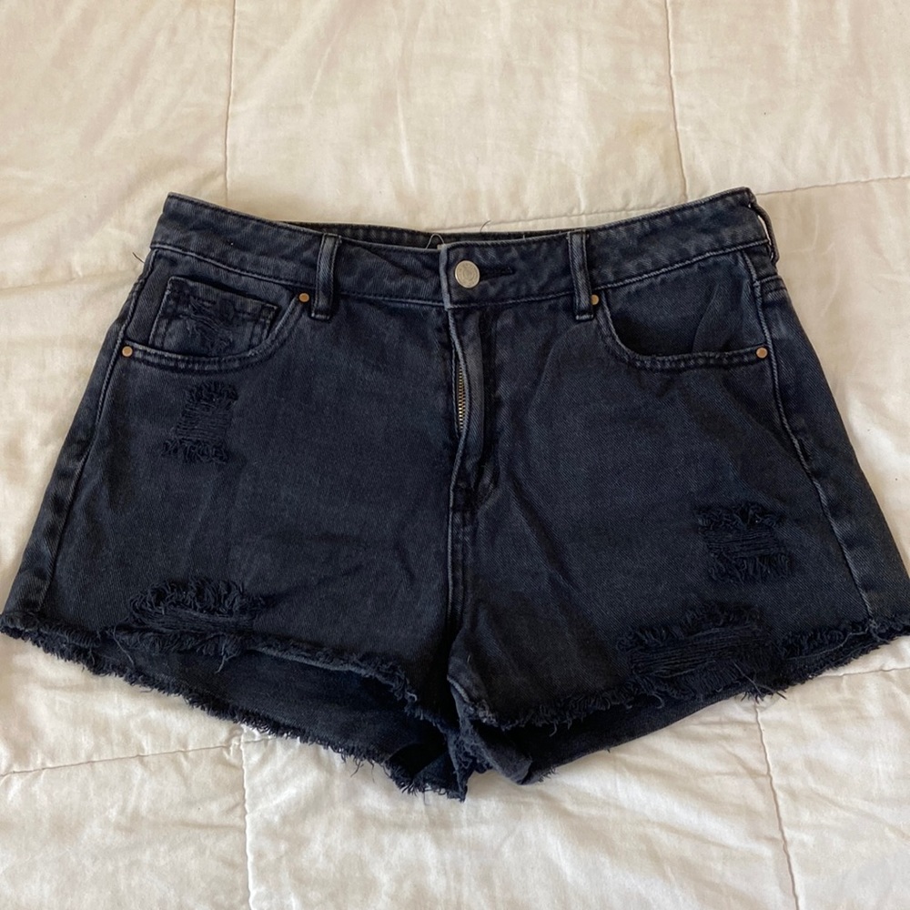black pacsun denim shorts